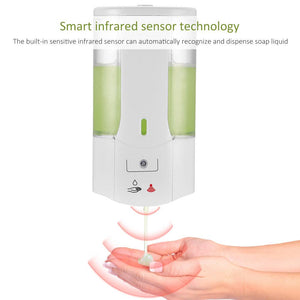 the Smart Wall Soap Dispenser uses smart infrared sensor technology that recognizes your had and dispenses liquid soap.