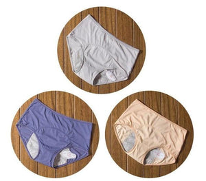 inside details of Women's elderly incontinence pants that shows the absorbent waterproof layer.