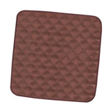 Elderly Incontinence Reusable Chair Pad in the color  dark brown. 