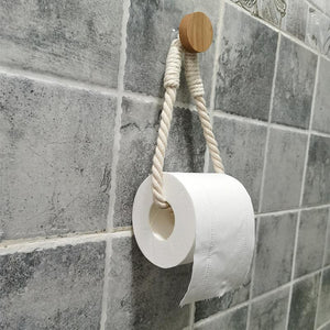 Vintage Rope Toilet Paper Holder