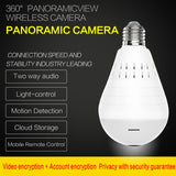 Panoramic Secret Camera Lightbulb