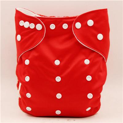 color red of the Reusable Adjustable Waterproof Adult Diaper Pants suitable for elderly incontinence patients  (unisex).