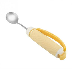 Yellow Flexible Strap-on Cutlery Eating Aid